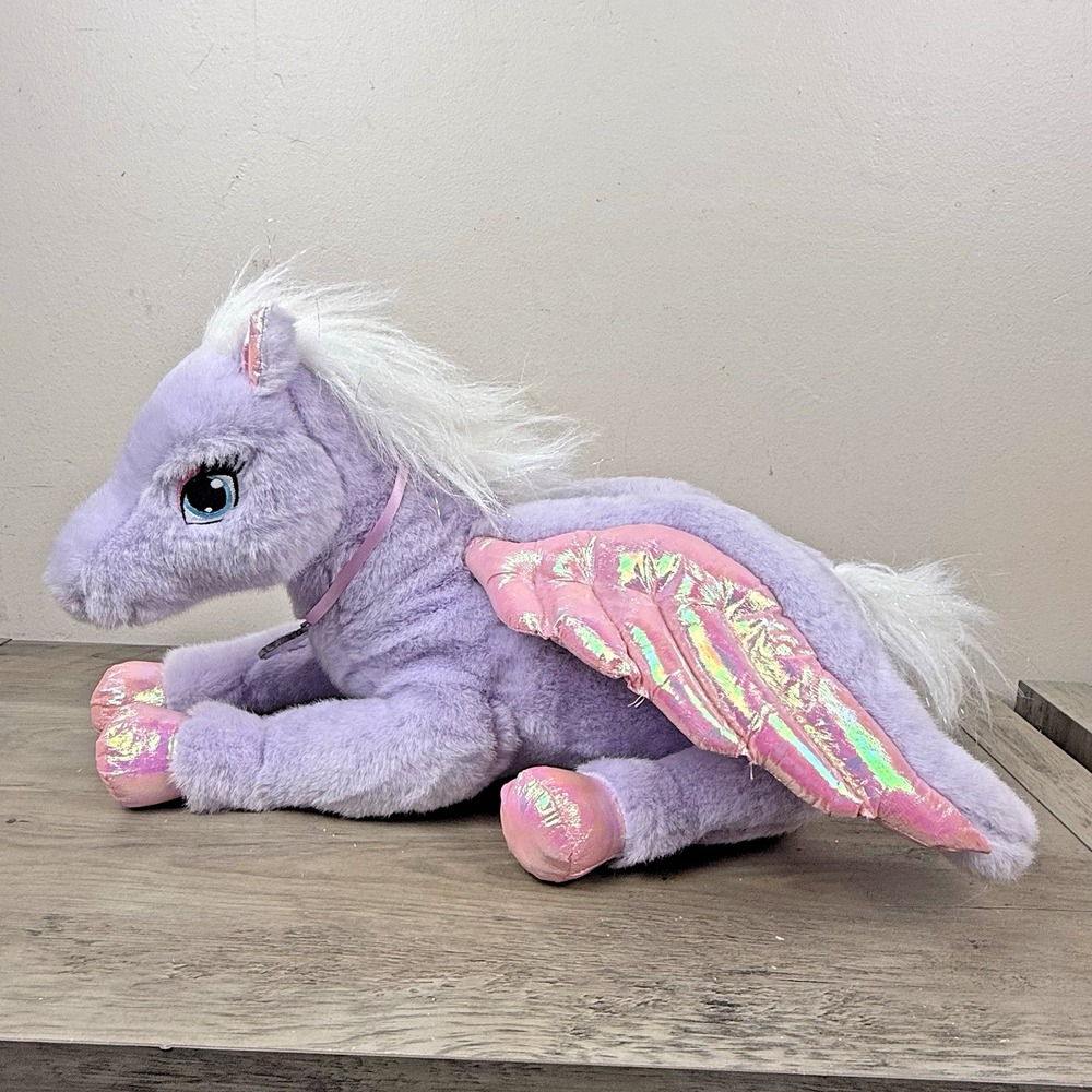 Barbie Magic of Pegasus Brietta Pegasus Plush Large Horse Wings Mattel 2005 VTG